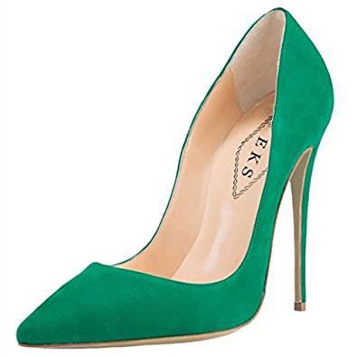 High Stiletto Heel Court Shoes in suede and patent and in several colours