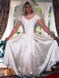 big tranny wedding dress