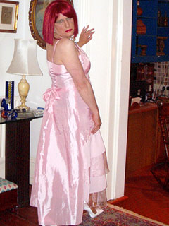 tranny bridesmaid in pink